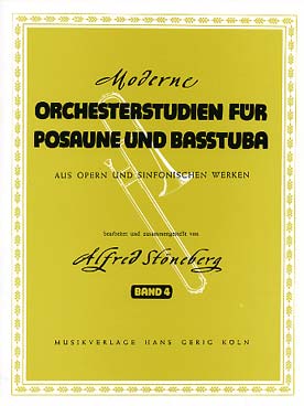 Illustration de Orchesterstudien für Posaune und Basstuba (traits d'orchestre pour trombone ou tuba basse) - Vol. 4