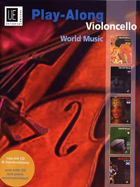 Illustration de PLAY-ALONG VIOLONCELLO WORLD MUSIC : 5 Morceaux (Irlande, Russie, Israël, Ecosse, Brésil)