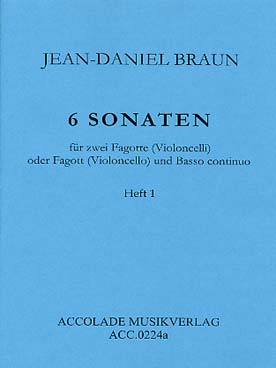 Illustration braun sonates pour 2 bassons (6) vol. 1