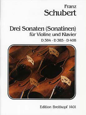 Illustration de 3 Sonates D 384, 385, 408 op. 137