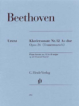 Illustration de Sonate N° 12 op. 26 en la b M (nouvelle édition 2009)