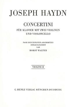 Illustration de Concertini pour 2 violons, violoncelle et piano - violon 2