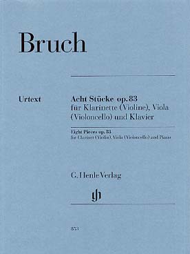 Illustration bruch pieces op. 83 (8) viol/vlc/piano