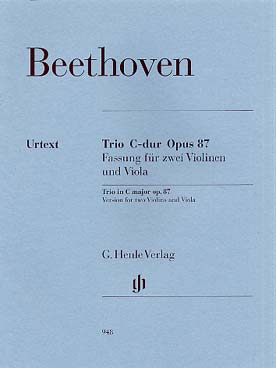 Illustration de Trio op. 87 en do M, version pour 2 violons et alto