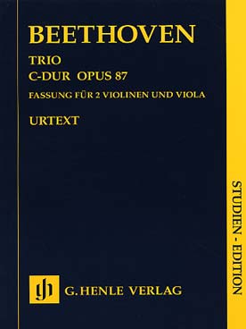 Illustration de Trio op. 87 en do M, version pour 2 violons et alto