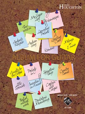 Illustration houghton album for guitar