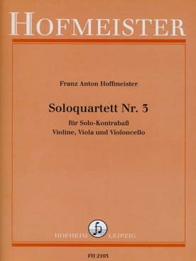 Illustration de Solo quartett N° 3 pour violon, alto, violoncelle et contrebasse