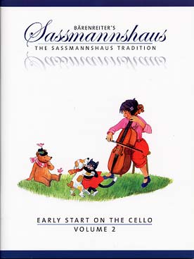 Illustration de Early start on the cello (adaptation anglaise de la méthode "Früher Anfang auf dem Cello") - Vol. 2