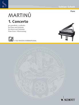 Illustration de Concerto N° 1 en ré M pour piano et orchestre, réduction piano