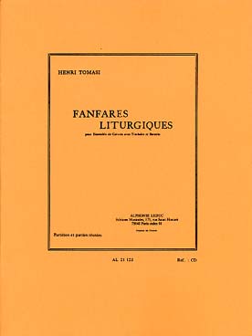 Illustration de Fanfare liturgiques pour cuivres,  timbales et batterie (cond + parties)