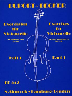Illustration de 21 Études pour 2 violoncelles (tr. H. Becker)
