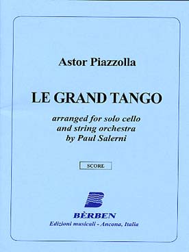 Illustration de Le Grand tango, tr. Salerni pour violoncelle et orchestre à cordes (conducteur)