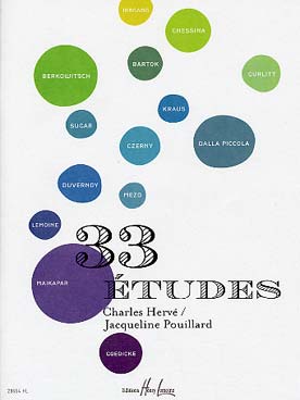 Illustration de 33 ÉTUDES CHOISIES par C. Hervé et J. Pouillard