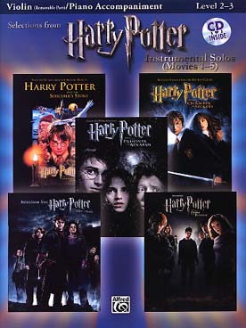 Illustration harry potter les 5 films violon