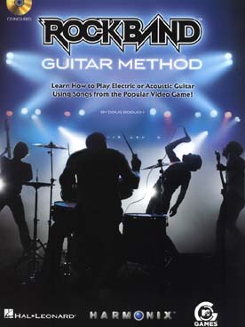 Illustration de ROCK BAND : les musiques du jeu vidéo - Guitar method + CD