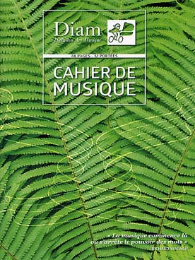Illustration cahier grand format 48 pages 12 portees