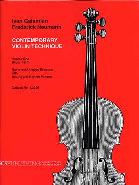 Illustration de Contemporary violin technique - Vol. 1 (Part 1 & 2)