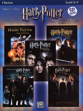 Illustration de HARRY POTTER, 10 extraits des 5 films (musique de John Williams) avec accès audio en ligne