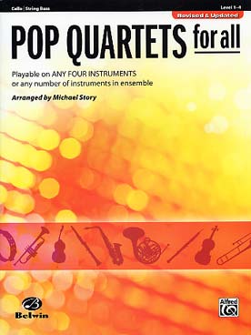Illustration pop quartets for all violoncelle/bass n