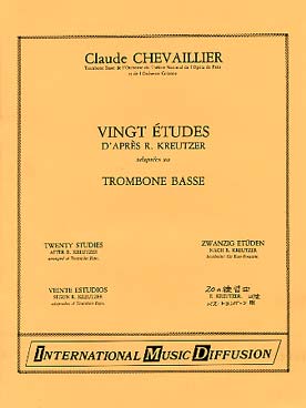 Illustration de 20 Études d'après Kreutzer pour trombone basse