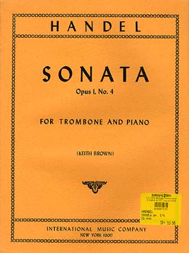 Illustration de Sonata op. 1/4 en la m (tr. Brown)    