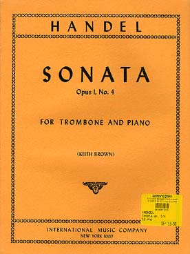 Illustration de Sonata op. 1/4 en la m (tr. Brown)