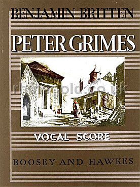Illustration de Peter Grimes pour soli, chœur et orchestre, réd. piano