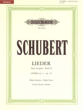 Illustration de Lieder Vol. 2 op. 1 à 36, voix élevée