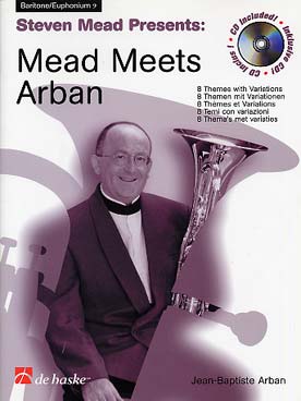 Illustration de MEAD MEETS ARBAN avec CD pour baryton, euphonium ou saxhorn clé de fa (avancé)