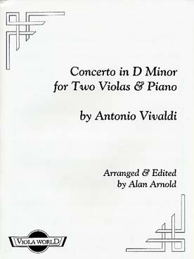 Illustration de Concerto en ré m pour 2 altos et piano