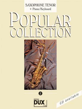 Illustration de POPULAR COLLECTION - Vol. 2 : saxophone ténor et piano
