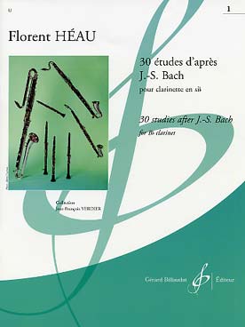 Illustration de 30 Études d'après Bach (tr. Héau) - Vol. 1 (clarinette si b)