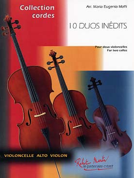 Illustration de 10 DUOS INÉDITS sur des thèmes célèbres, arr. Maffi - Vol.1 : niveau 1er cycle