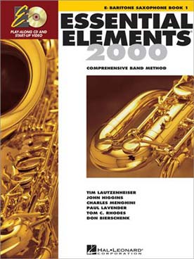 Illustration de ESSENTIAL ELEMENTS FOR BAND : a  comprehensiv band method with EEi  - Vol. 1 : saxophone baryton