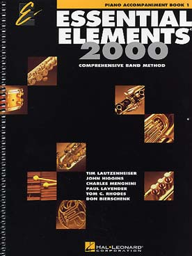 Illustration de ESSENTIAL ELEMENTS 2000 : comprehensive band method  - Vol. 1 : accompagnement piano