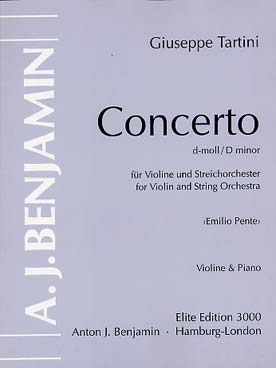 Illustration de Concerto en ré min violon concertant et piano