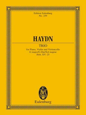 Illustration de Trio avec piano Hob. XV:25 en sol M (avec le rondo all'ongarese)