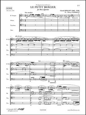 Illustration de Le Petit berger, tr. pour trompette, cor, trombone et tuba