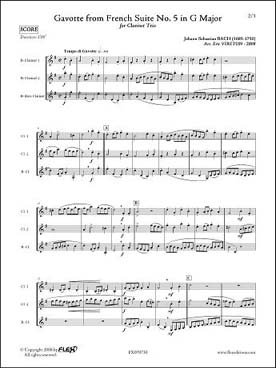 Illustration de Gavotte de la suite française N° 5 en sol M