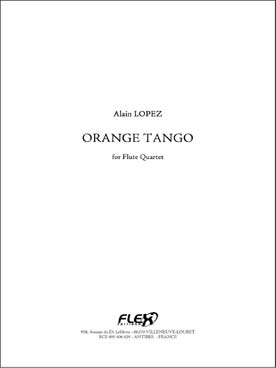 Illustration lopez orange tango quatuor de flutes