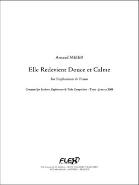 Illustration de Elle redevient douce et calme, pour euphonium et piano