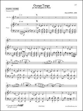 Illustration de Orange tango (version saxo alto)