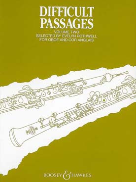 Illustration de DIFFICULT PASSAGES (tr. Rothwell) pour hautbois et cor anglais - Vol. 2