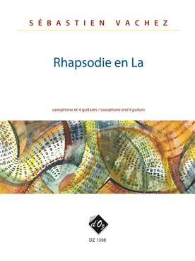 Illustration vachez rhapsodie en la saxo/4 guitares