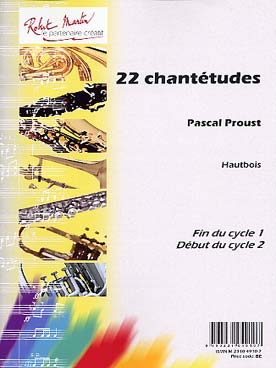 Illustration de 22 Chantétudes : variations simples sur des chansons populaires suivies d'un court duo, pour des élèves du 1er cycle