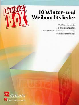Illustration de 10 WINTER UND WEIHNACHTSLIEDER pour quatuor à vent à instrumentation variable
