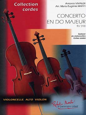 Illustration de Concerto en do M RV 398, tr. Maffi pour 6 violoncelles
