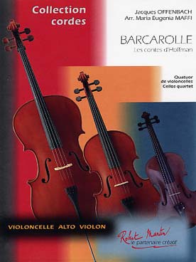 Illustration de Barcarolle des Contes d'Hoffman, tr. Maffi pour 4 violoncelles