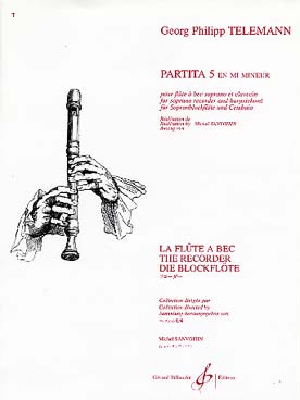 Illustration de Partita N° 5 pour flûte à bec soprano et clavecin (rév. Sanvoisin)