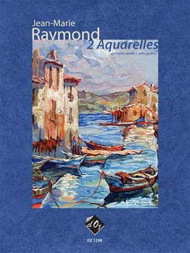 Illustration de 2 Aquarelles : El azul de tus ojos...- Souvenirs d'Algarve